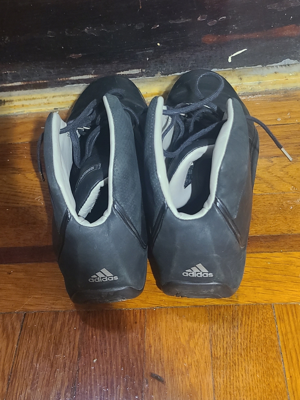adidas Men's Black Athletic Sneakers with Grey Accents